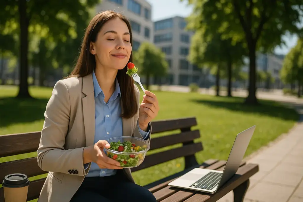 Come scegliere una pausa pranzo rigenerante? I comportamenti che migliorano davvero la giornata