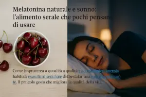 Melatonina naturale e sonno: l’alimento serale che pochi pensano di usare