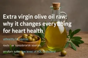 Olio extravergine di oliva a crudo: perché cambia tutto sulla salute del cuore