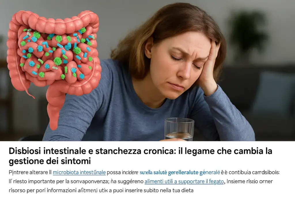 Disbiosi intestinale e stanchezza cronica: il legame che cambia la gestione dei sintomi