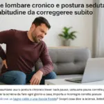 Dolore lombare cronico e postura seduta: l’abitudine da correggere subito