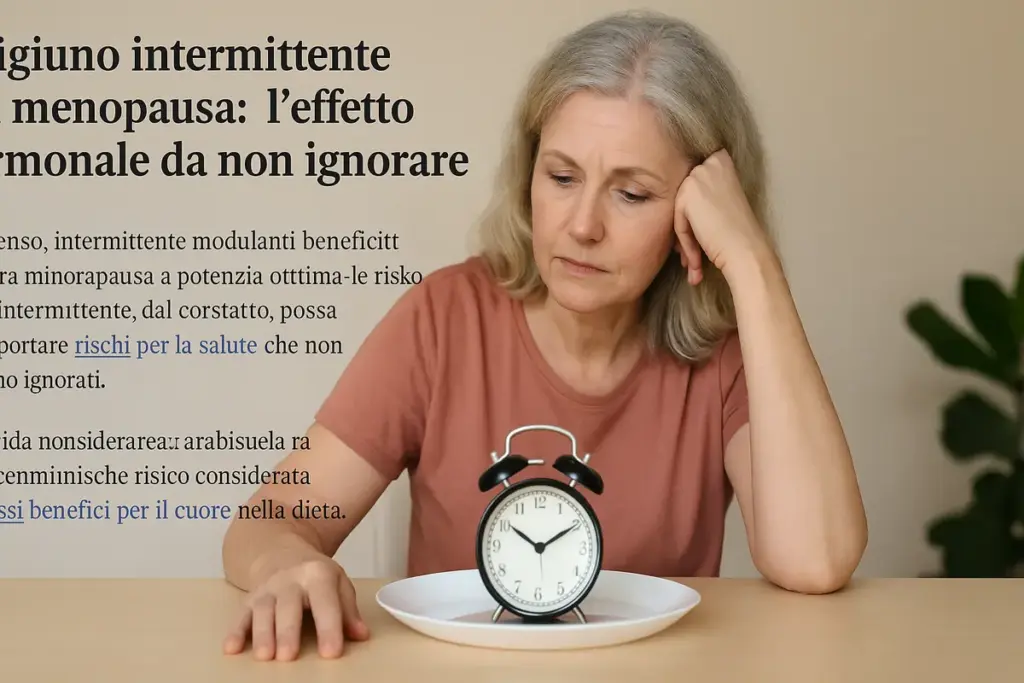 Digiuno intermittente in menopausa: l’effetto ormonale da non ignorare