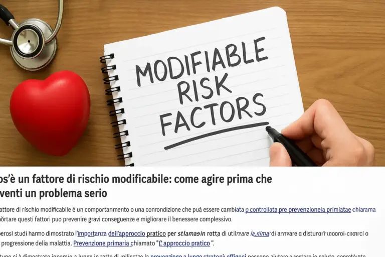 Cos’è un fattore di rischio modificabile: come agire prima che diventi un problema serio