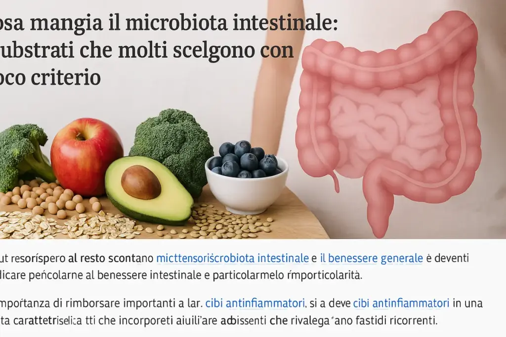 Cosa mangia il microbiota intestinale: i substrati che pochi scelgono con criterio