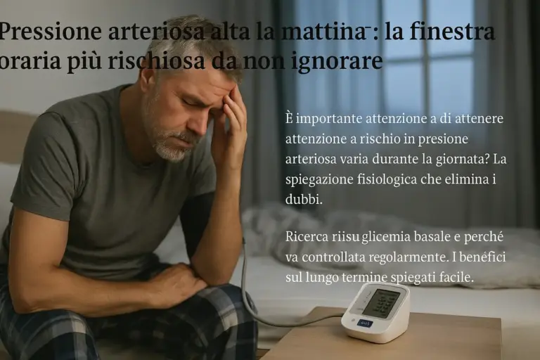 Pressione arteriosa alta la mattina: la finestra oraria più rischiosa da non ignorare