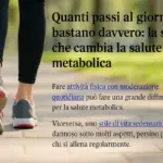 Quanti passi al giorno bastano davvero: la soglia che cambia la salute metabolica