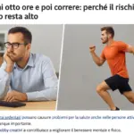 Stare fermi otto ore e poi correre: perché il rischio metabolico resta alto