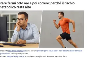 Stare fermi otto ore e poi correre: perché il rischio metabolico resta alto