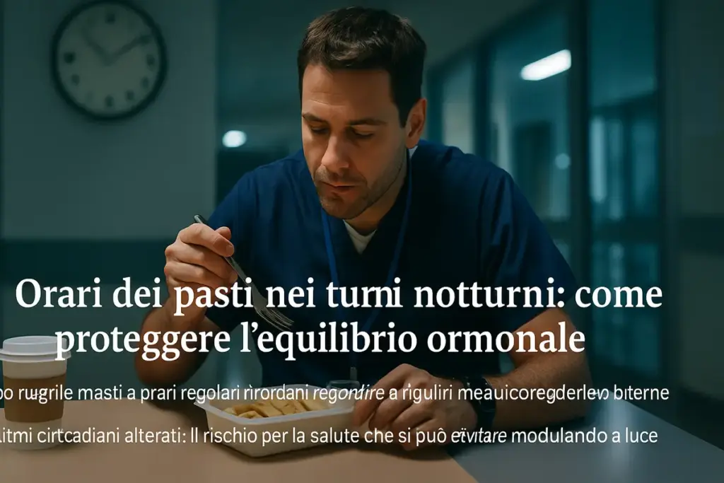 Orari dei pasti nei turni notturni: come proteggere l’equilibrio ormonale