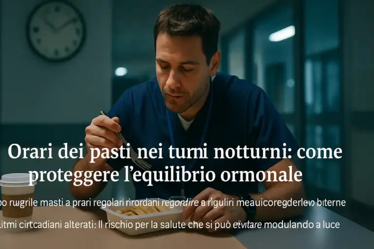 Orari dei pasti nei turni notturni: come proteggere l’equilibrio ormonale