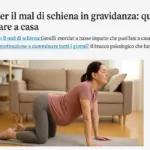 Esercizi per il mal di schiena in gravidanza: quelli sicuri da fare a casa