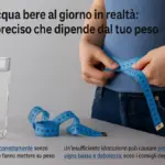 Quanta acqua bere al giorno in realtà: il calcolo preciso che dipende dal tuo peso