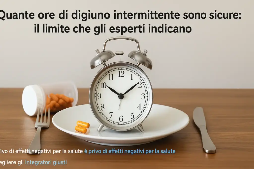 Quante ore di digiuno intermittente sono sicure: il limite che gli esperti indicano
