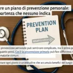 Come iniziare un piano di prevenzione personale: il punto di partenza che nessuno indica
