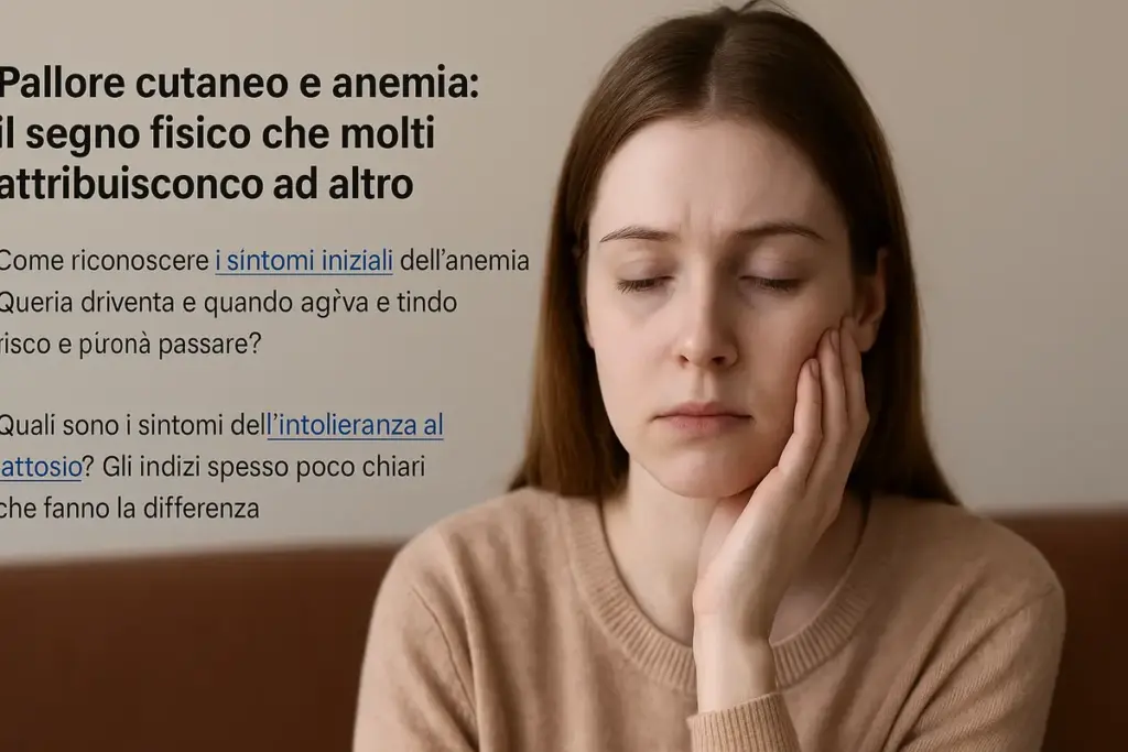 Pallore cutaneo e anemia: il segno fisico che molti attribuiscono ad altro