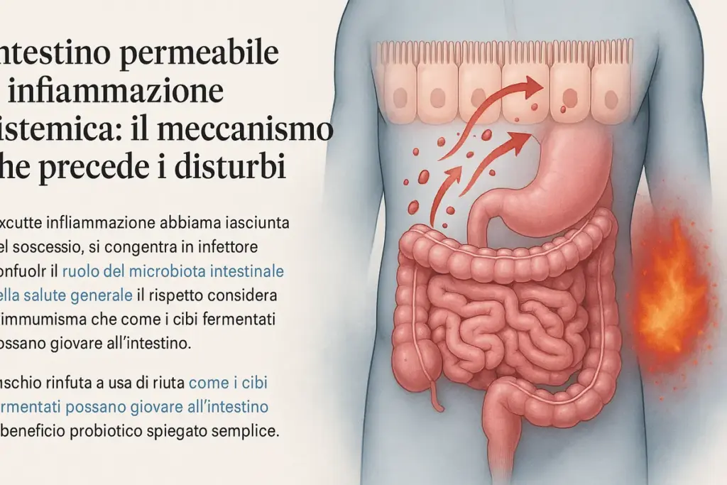 Intestino permeabile e infiammazione sistemica: il meccanismo che precede i disturbi