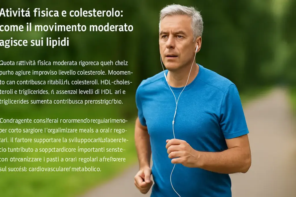 Attività fisica e colesterolo: come il movimento moderato agisce sui lipidi