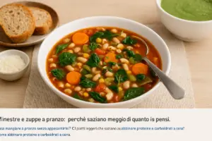 Minestre e zuppe a pranzo: perché saziano meglio di quanto si pensi