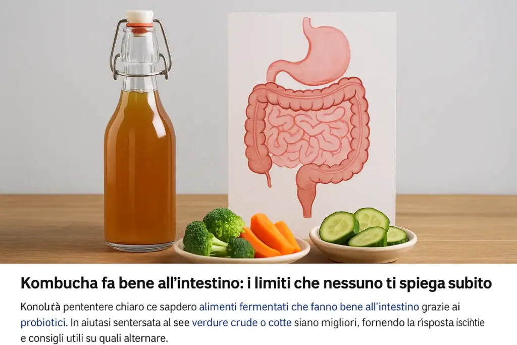 Kombucha fa bene all’intestino: i limiti che nessuno ti spiega subito