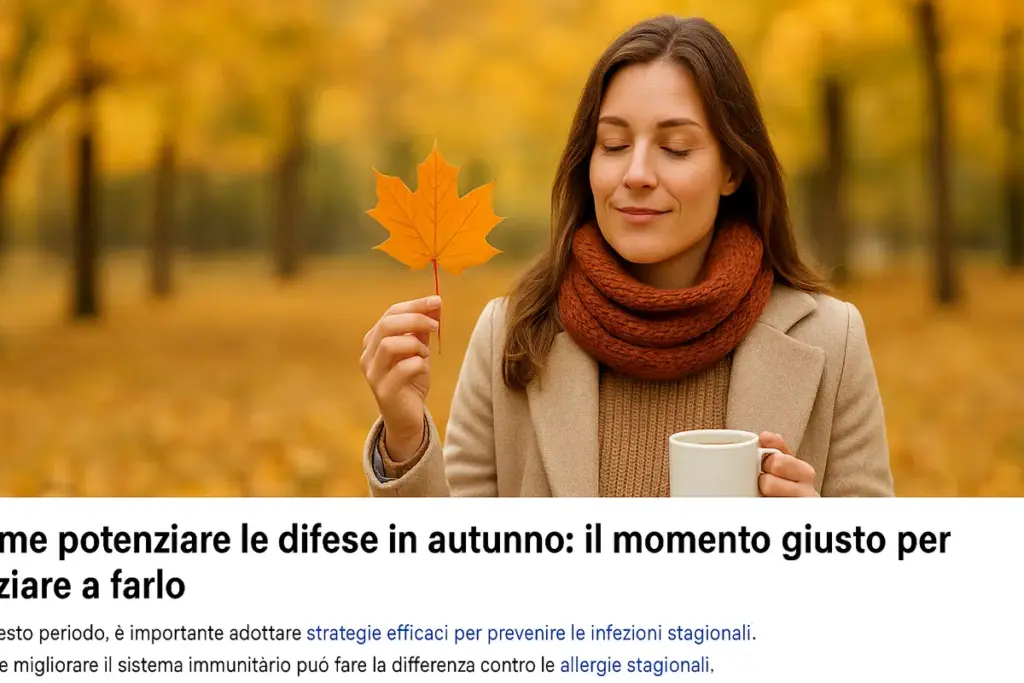 Come potenziare le difese in autunno: il momento giusto per iniziare a farlo