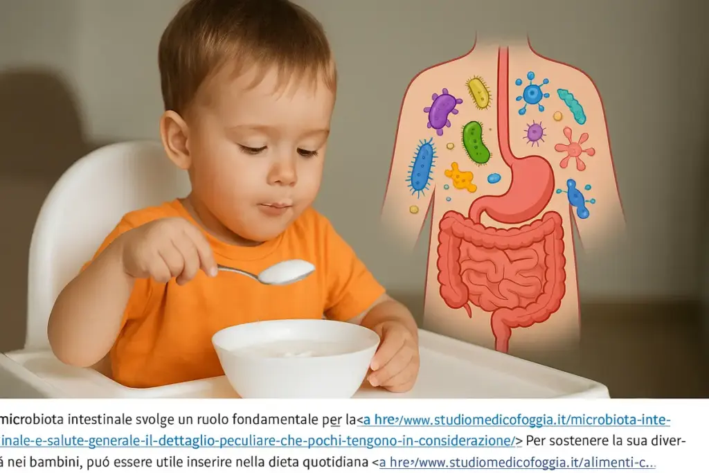 Microbiota intestinale nei bambini: l’abitudine precoce che condiziona la salute adulta