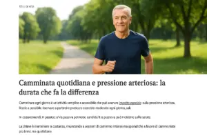 Camminata quotidiana e pressione arteriosa: la durata che fa la differenza